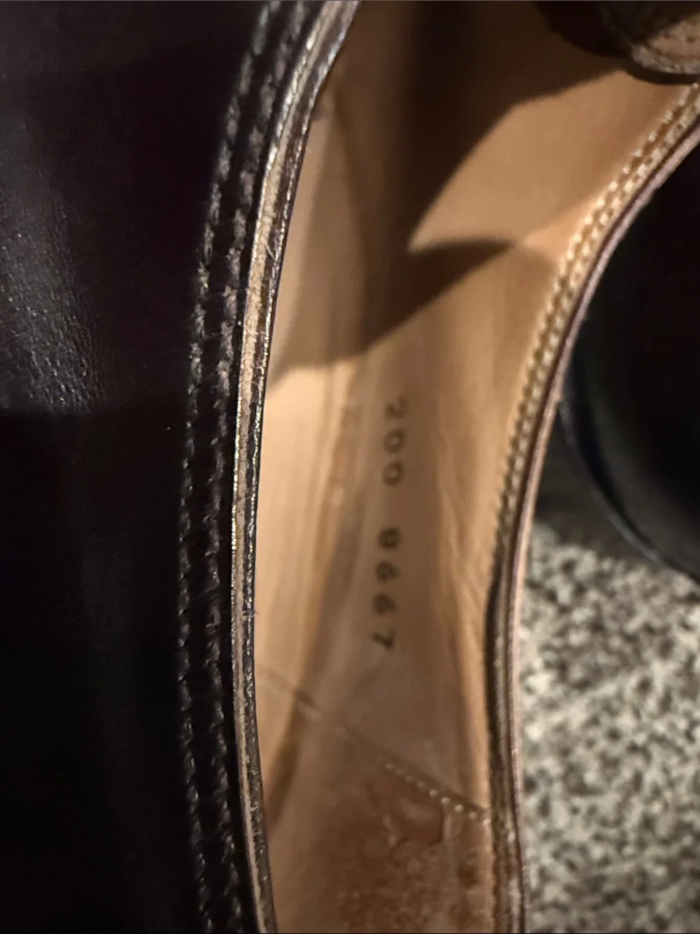 Men's Dark Brown Leather Split-Toe Derby Shoes